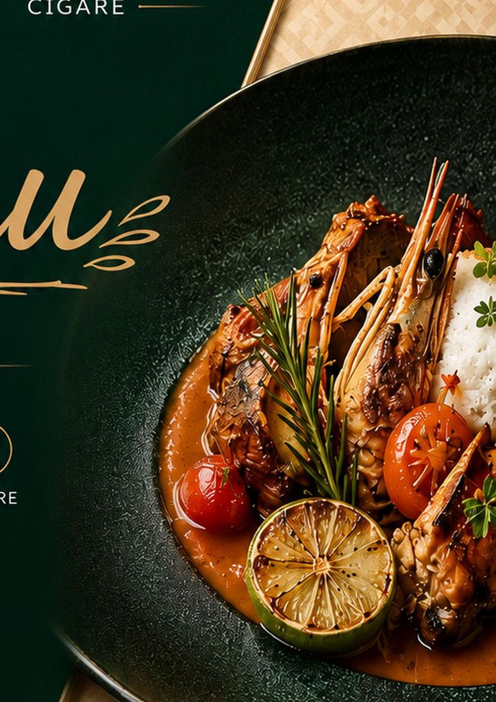 Gambas grillées, riz et sauce maison